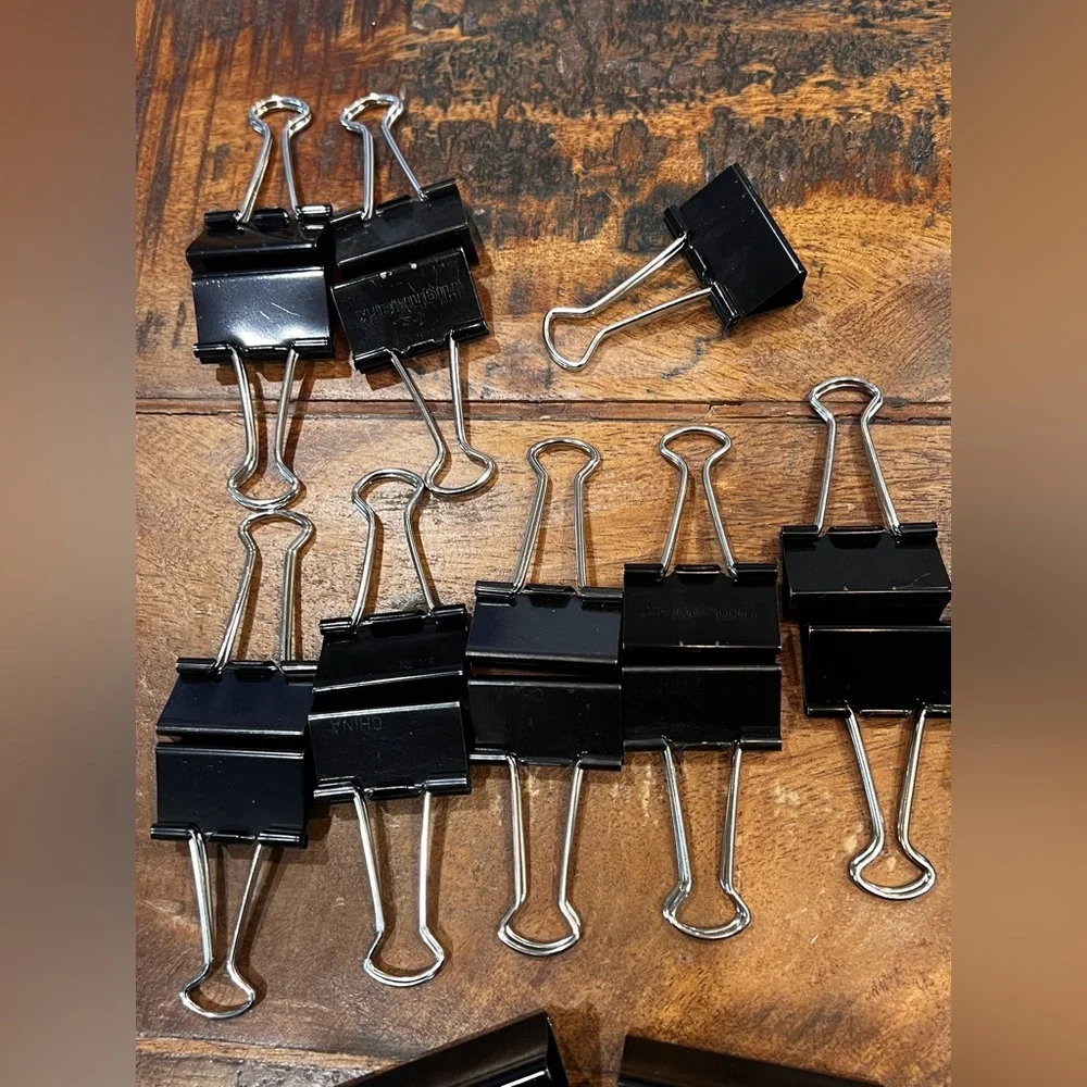 Extra Large Binder Clips (36 Pack) 2 Inch, Big Paper Clamps for Office Supplies